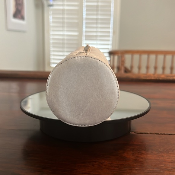 CHANEL Chocolate Bar COCO Mark Cylindrical Pouch Powder Blue - Picture 5 of 9